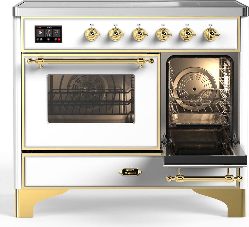 Ilve UMDIB40NR3WHG White With Brass Trim