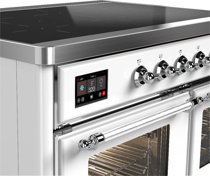 Ilve UMDIB40NR3WHC White With Chrome Trim