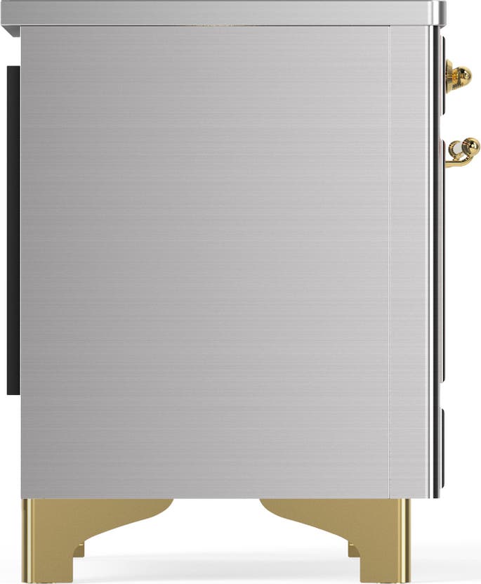 Ilve UMDIB40NR3SSG Stainless Steel With Brass Trim