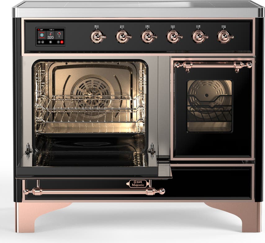 Ilve UMDIB40NR3BKP Glossy Black With Copper Trim