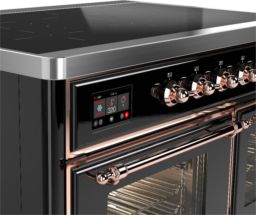 Ilve UMDIB40NR3BKP Glossy Black With Copper Trim