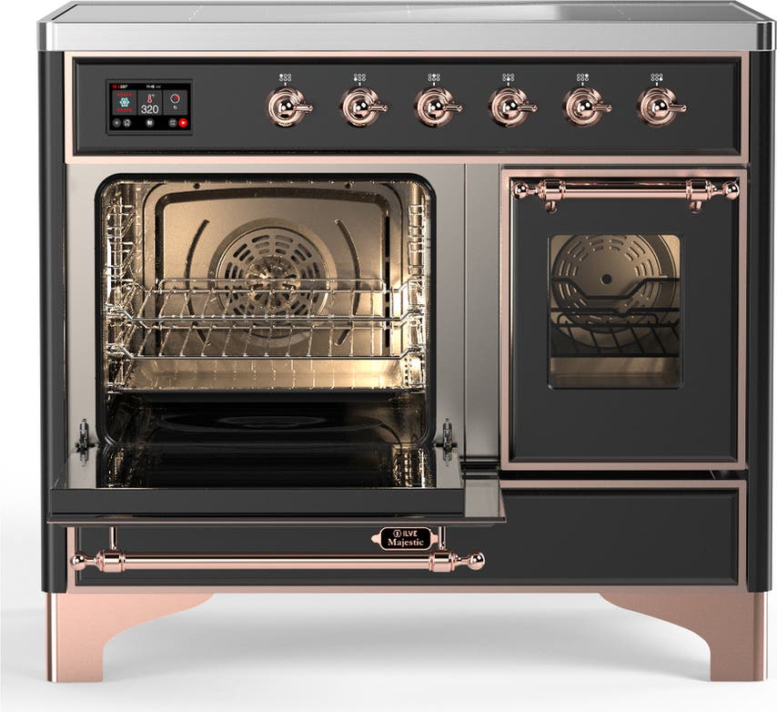 Ilve UMDIB40NR3MGP Matte Graphite With Copper Trim