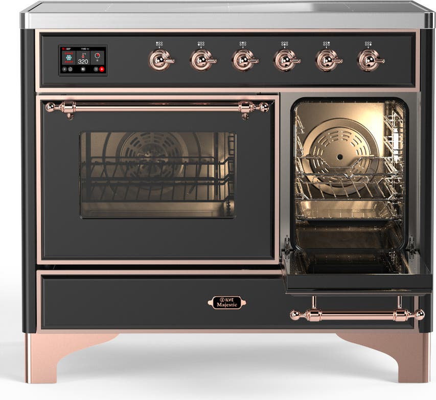 Ilve UMDIB40NR3MGP Matte Graphite With Copper Trim