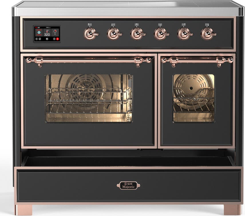 Ilve UMDIB40NR3MGP Matte Graphite With Copper Trim
