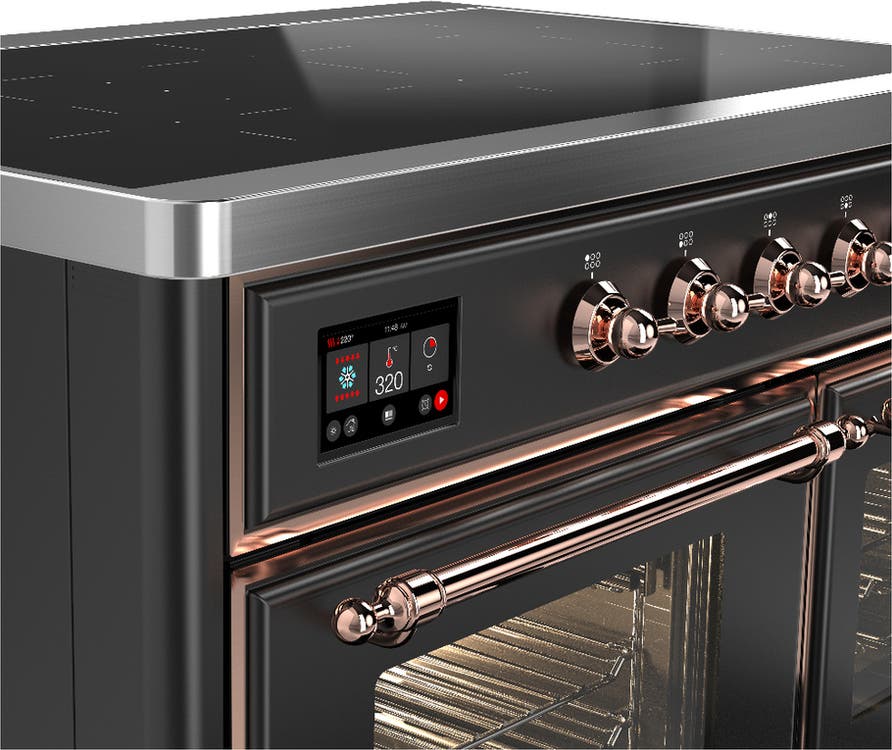Ilve UMDIB40NR3MGP Matte Graphite With Copper Trim