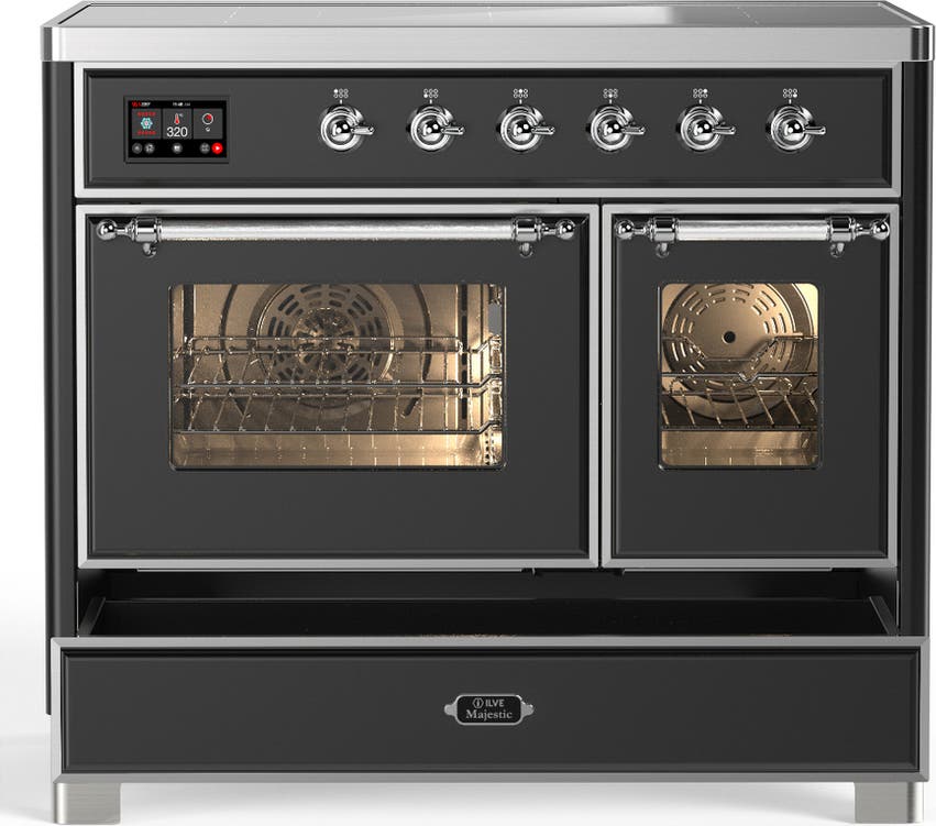Ilve UMDIB40NR3MGC Matte Graphite With Chrome Trim