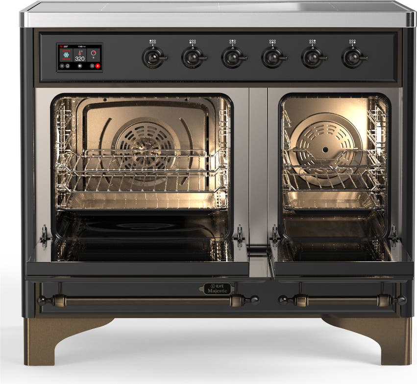 Ilve UMDIB40NR3MGB Matte Graphite With Burnished Trim