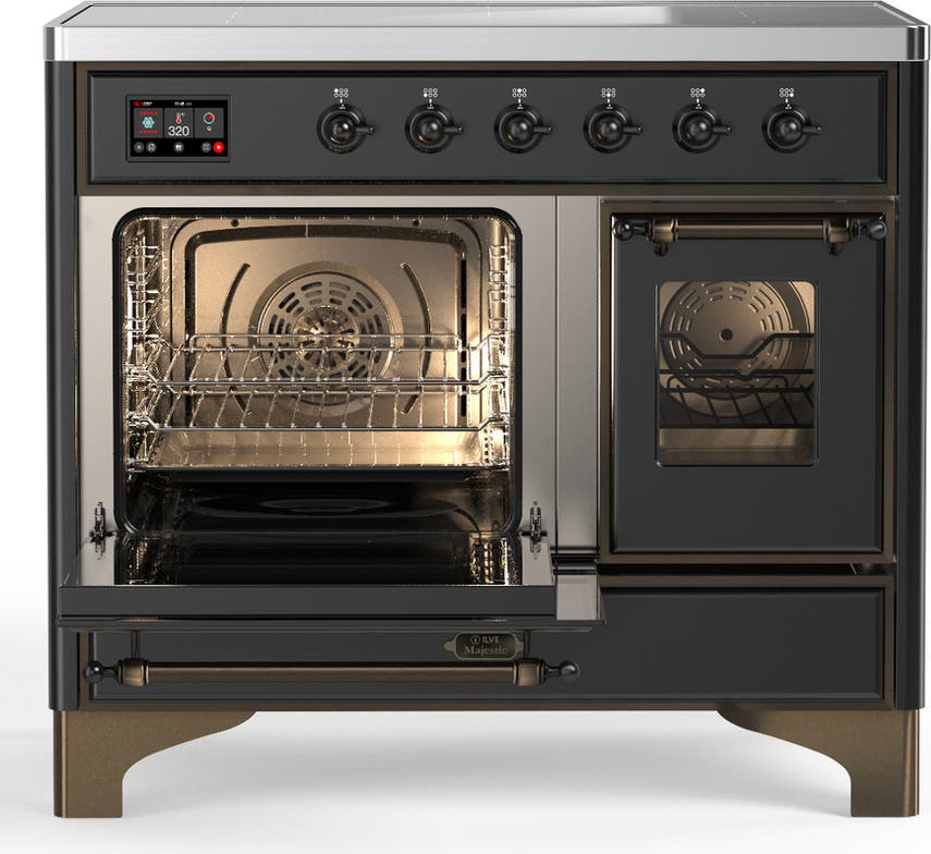 Ilve UMDIB40NR3MGB Matte Graphite With Burnished Trim