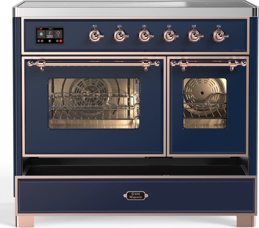 Ilve UMDIB40NR3MBP Midnight Blue With Copper Trim