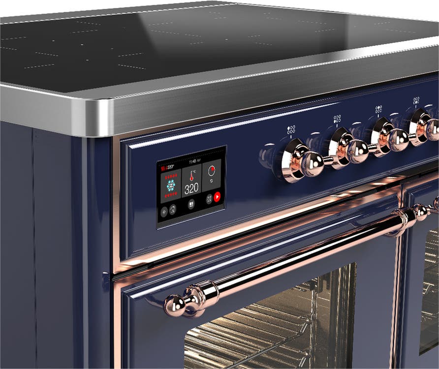 Ilve UMDIB40NR3MBP Midnight Blue With Copper Trim