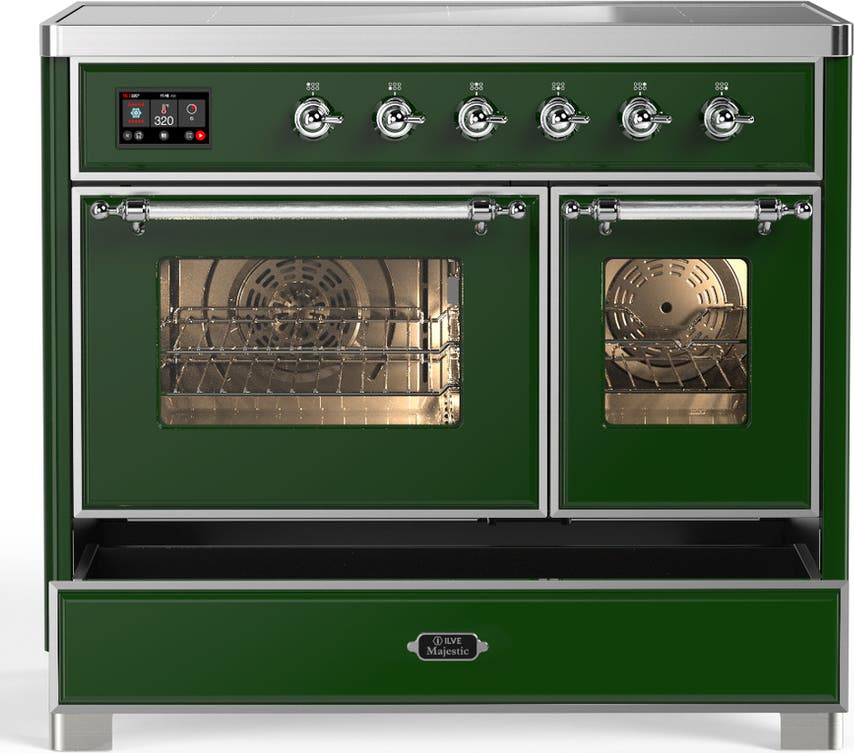 Ilve UMDIB40NR3EGC Emerald Green With Chrome Trim