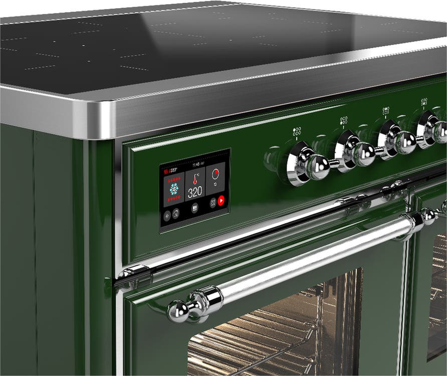 Ilve UMDIB40NR3EGC Emerald Green With Chrome Trim