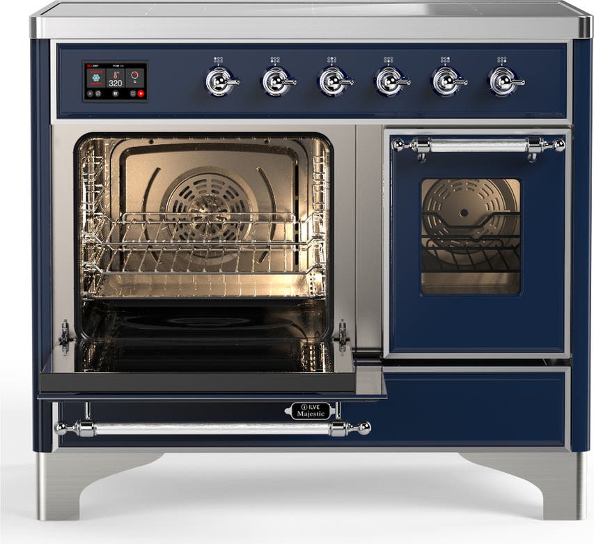 Ilve UMDIB40NR3MBC Midnight Blue With Chrome Trim