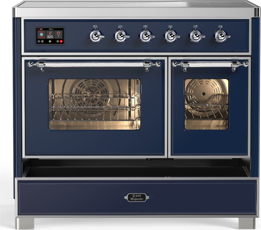Ilve UMDIB40NR3MBC Midnight Blue With Chrome Trim