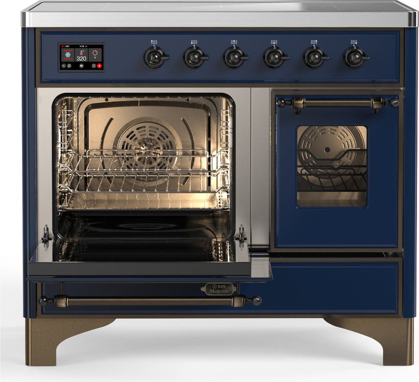 Ilve UMDIB40NR3MBB Midnight Blue With Burnished Trim
