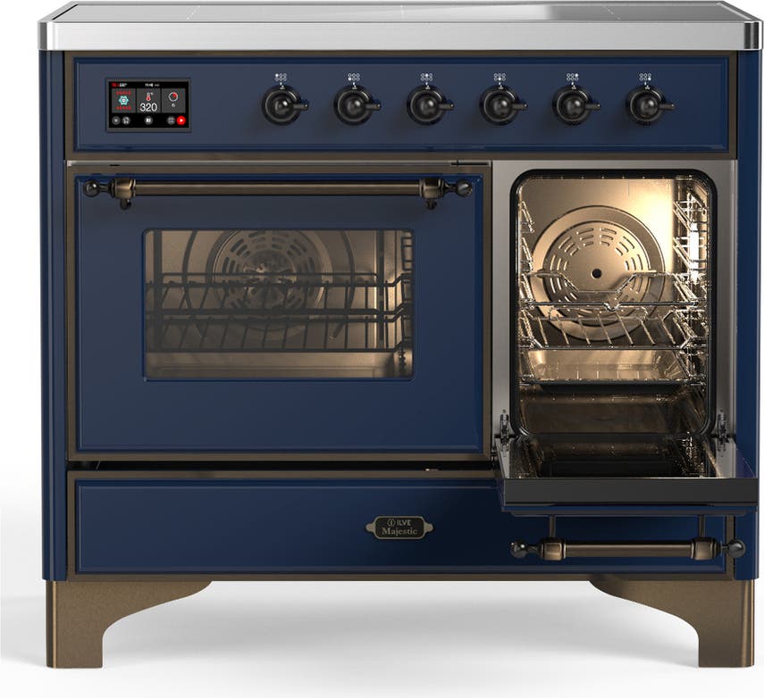 Ilve UMDIB40NR3MBB Midnight Blue With Burnished Trim