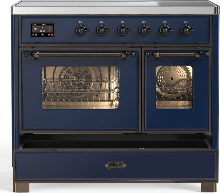 Ilve UMDIB40NR3MBB Midnight Blue With Burnished Trim