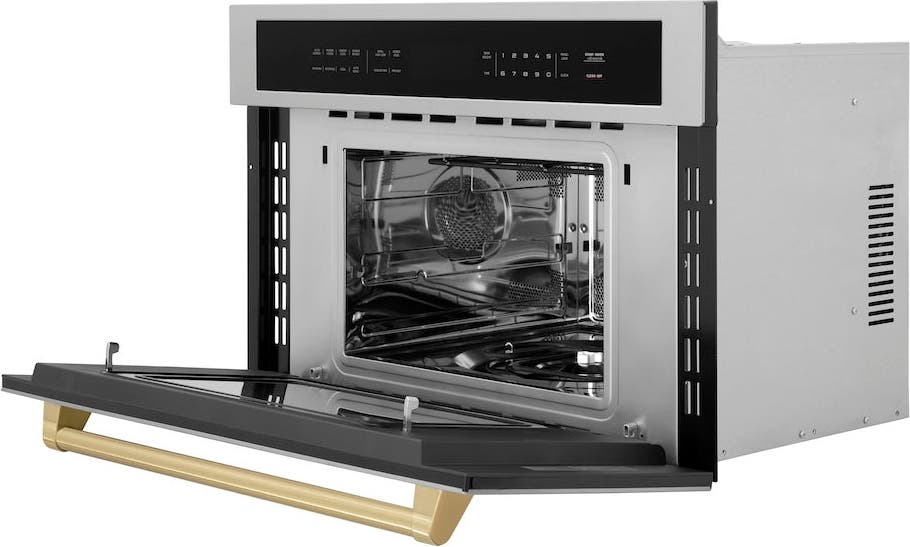 Zline MWOZ30CB Stainless Steel And Champagne Bronze Accents