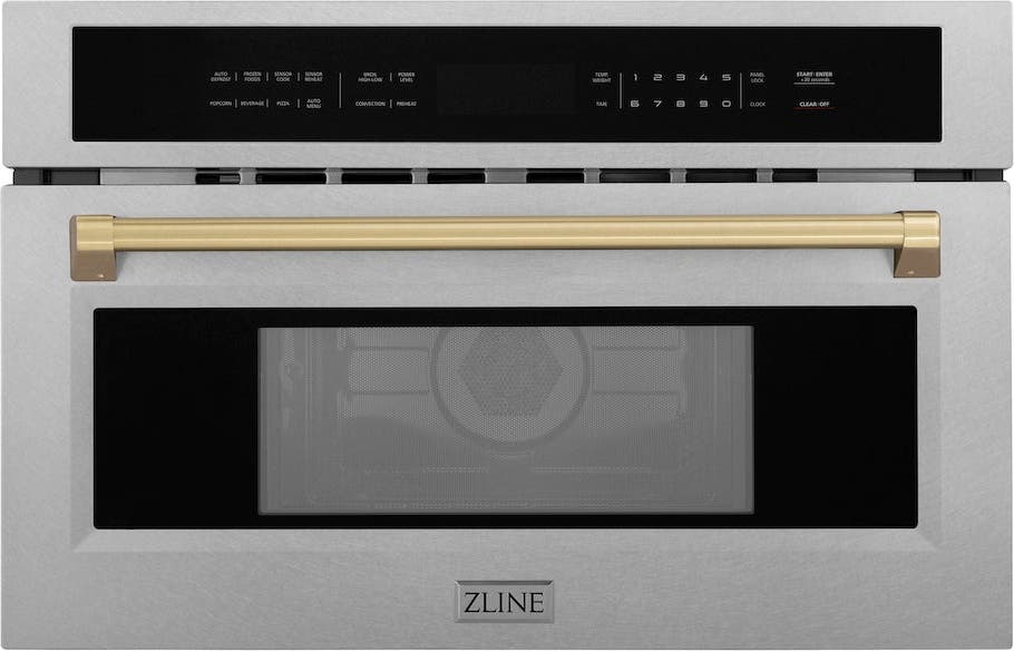 Zline MWOZ30SSCB Fingerprint Resistant Stainless Steel And Champagn...