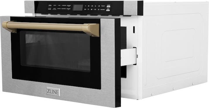 Zline MWDZ1SSHCB Stainless Steel And Champagne Bronze Accents