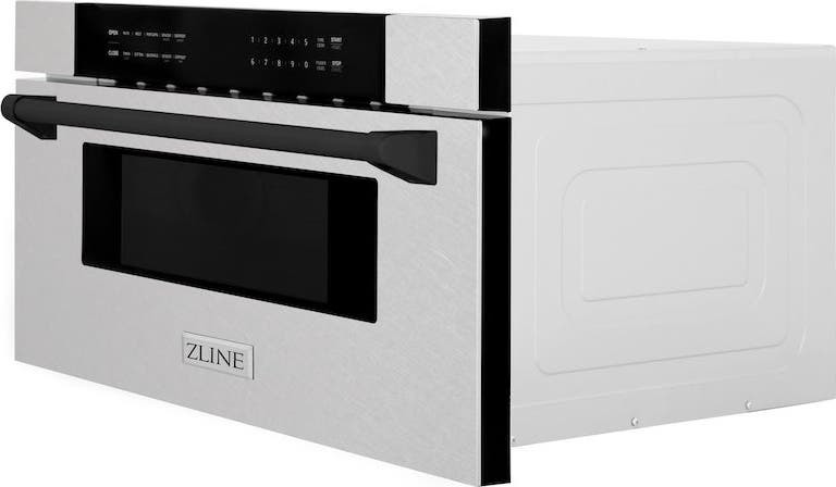 Zline MWDZ30SSMB Durasnow Stainless Steel With Matte Black Accents