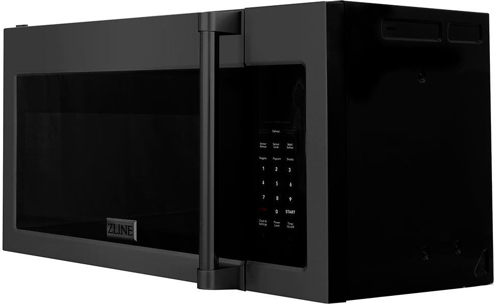 Zline MWOOTRH30BS Black Stainless Steel, Modern Handle