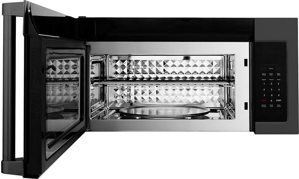 Zline MWOOTRH30BS Black Stainless Steel, Modern Handle