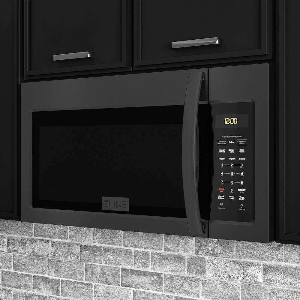 Zline MWOOTR30BS Black Stainless Steel