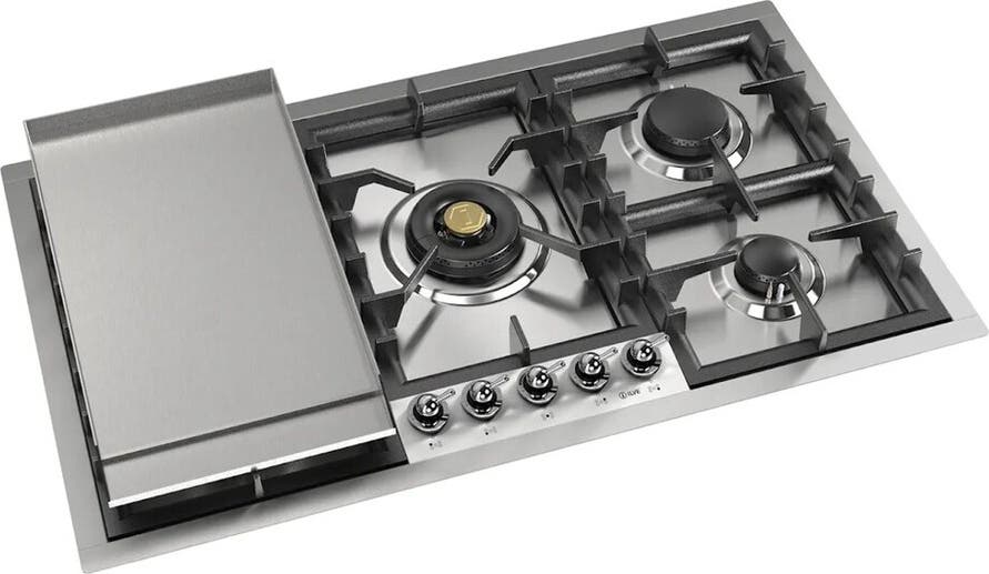 Ilve UHCPT95FNSSC Stainless Steel With Chrome Trim, Natural Gas