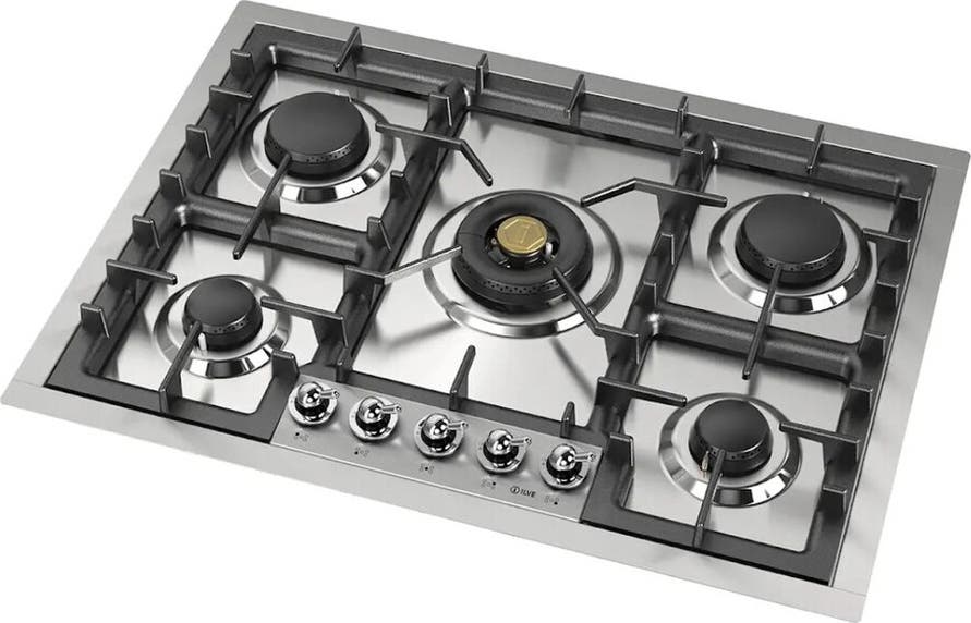 Ilve UHCPT75NSSC Stainless Steel With Chrome Trim, Natural Gas