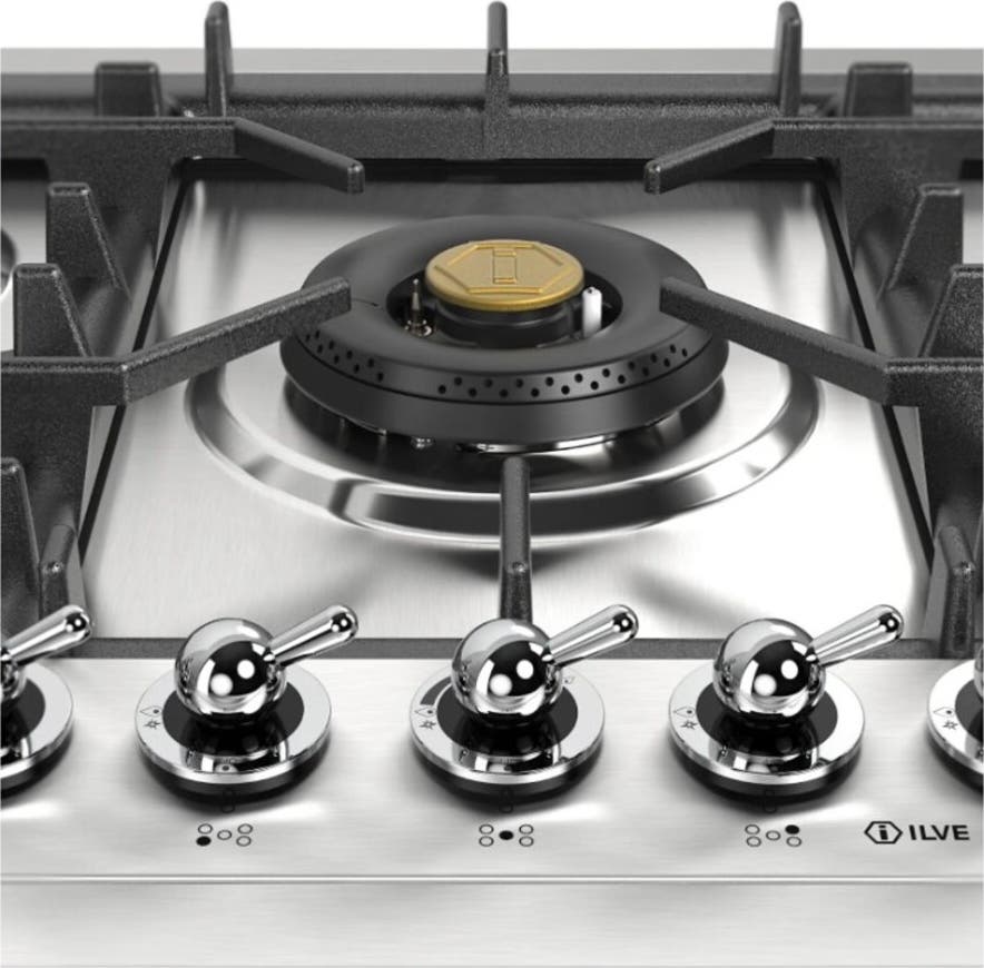 Ilve UHCPT75NSSC Stainless Steel With Chrome Trim, Natural Gas
