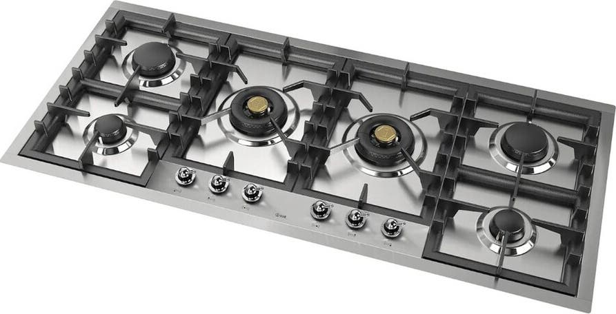 Ilve UHCPT125NSSC Stainless Steel With Chrome Trim, Natural Gas