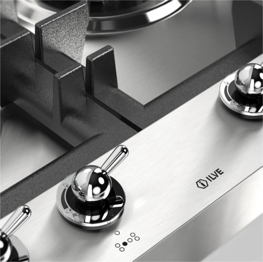 Ilve UHCPT125NSSC Stainless Steel With Chrome Trim, Natural Gas