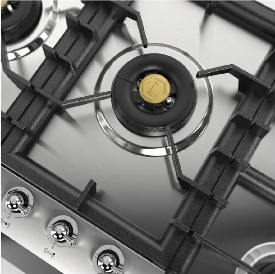 Ilve UHCPT125NSSC Stainless Steel With Chrome Trim, Natural Gas