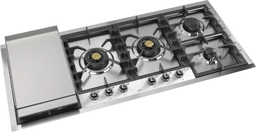Ilve UHCPT125FNSSC Stainless Steel With Chrome Trim, Natural Gas