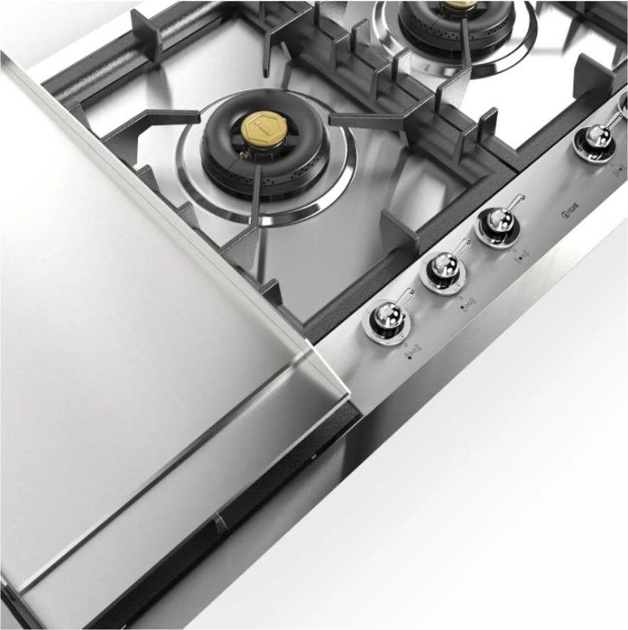 Ilve UHCPT125FNSSC Stainless Steel With Chrome Trim, Natural Gas