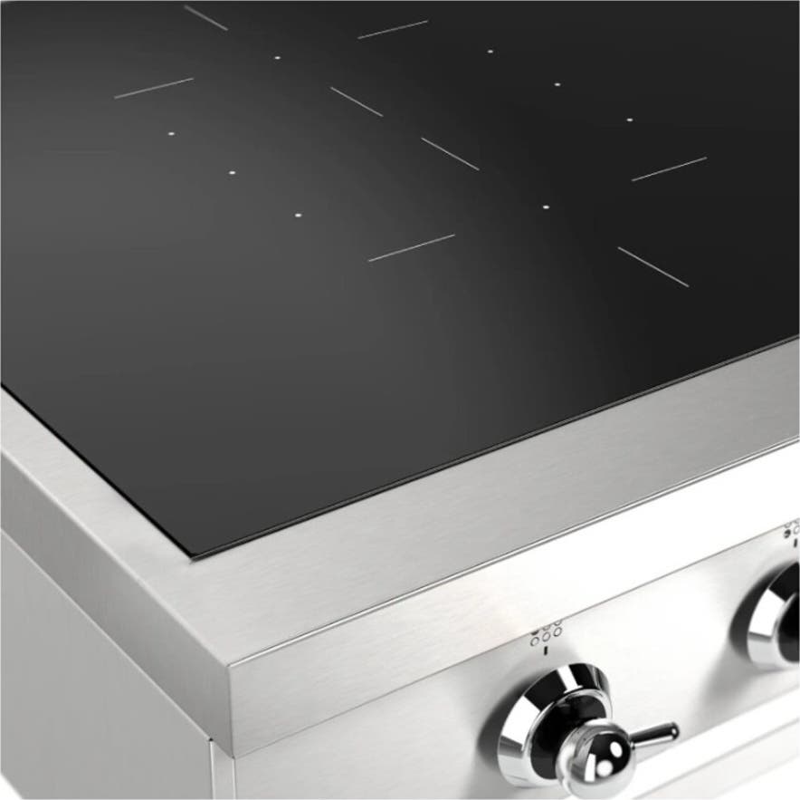 Ilve UHCPI486NSSC Stainless Steel With Chrome Trim