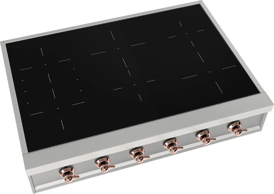 Ilve UHCPI366NSSP Stainless Steel With Copper Trim