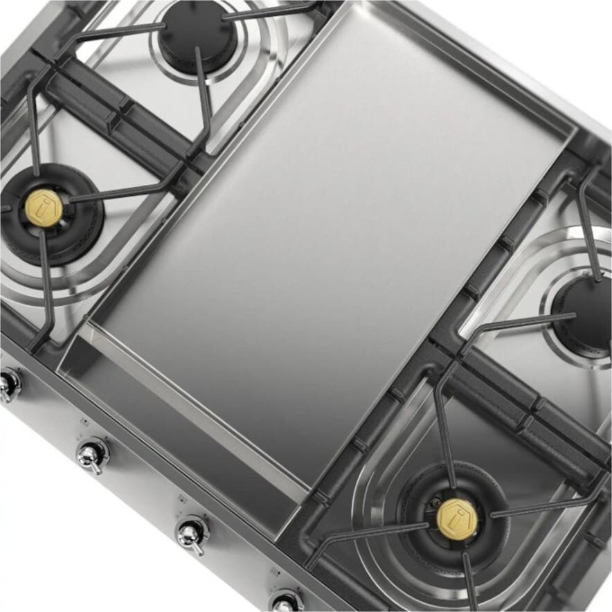 Ilve UHCP965FNSSCLP Stainless Steel With Chrome Trim, Liquid Propane