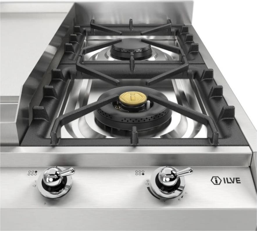 Ilve UHCP965FNSSCLP Stainless Steel With Chrome Trim, Liquid Propane