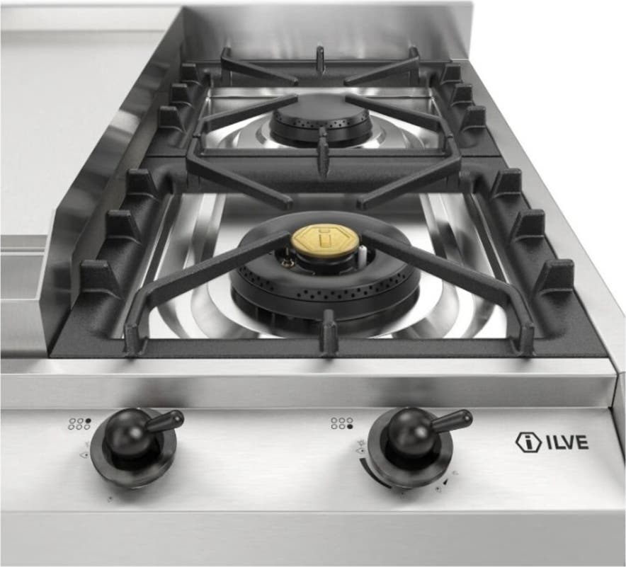 Ilve UHCP965FNSSBLP Stainless Steel With Burnished Trim, Liquid Propan...