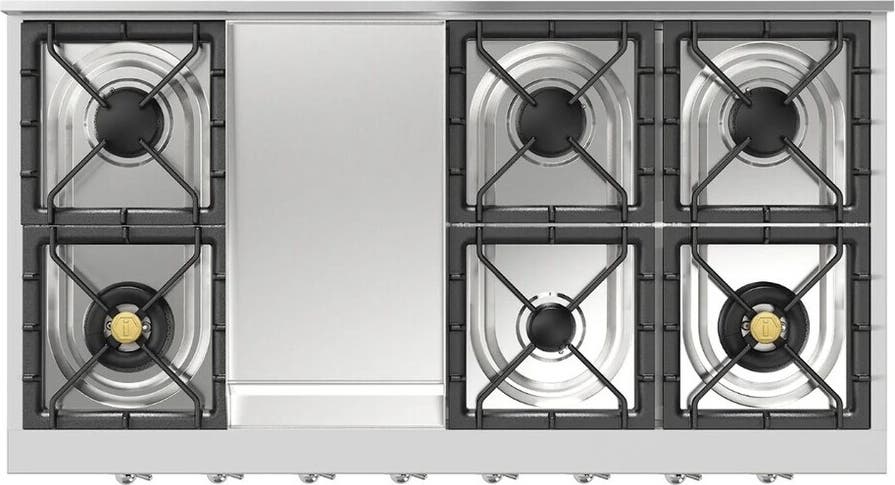 Ilve UHCP48FNSSCLP Stainless Steel With Chrome Trim, Liquid Propane