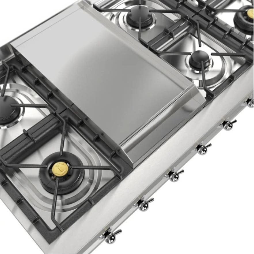Ilve UHCP48FNSSCLP Stainless Steel With Chrome Trim, Liquid Propane