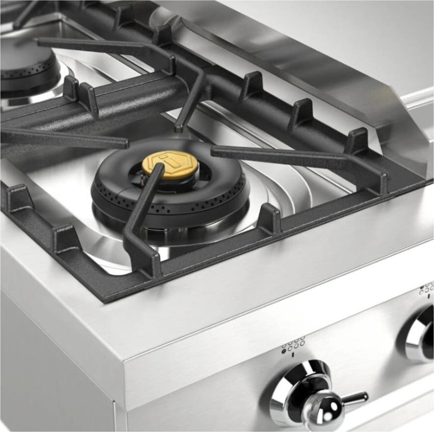 Ilve UHCP48FNSSCLP Stainless Steel With Chrome Trim, Liquid Propane
