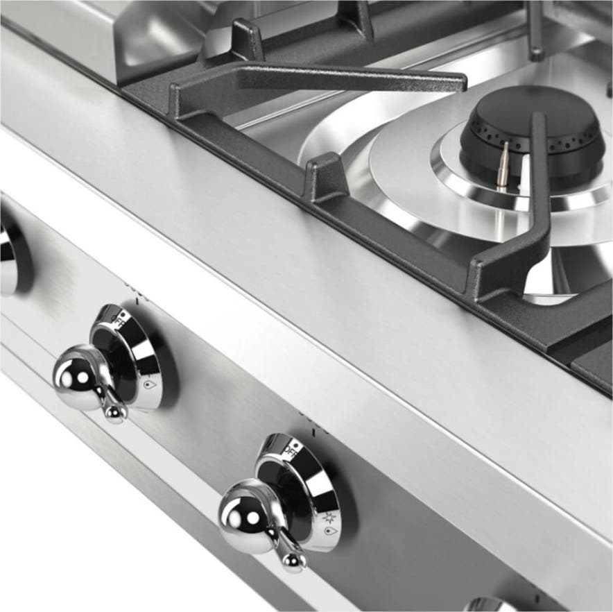 Ilve UHCP48FNSSC Stainless Steel With Chrome Trim, Natural Gas