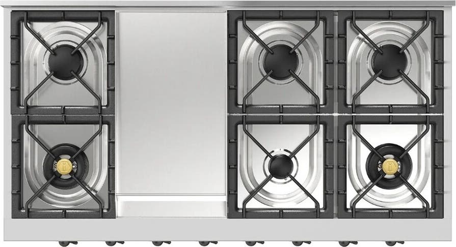 Ilve UHCP48FNSSBLP Stainless Steel With Burnished Trim, Liquid Propan...