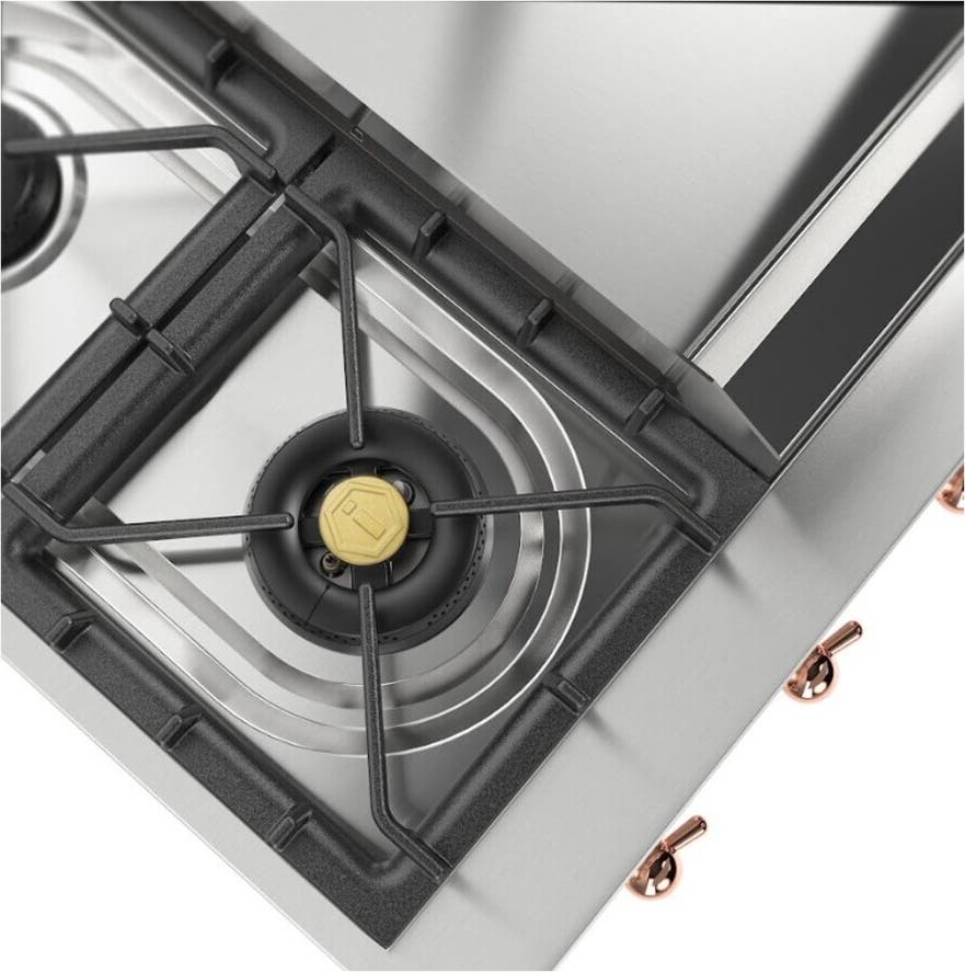 Ilve UHCP36FNSSP Stainless Steel With Copper Trim, Natural Gas