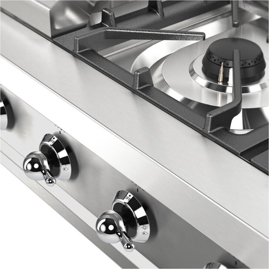 Ilve UHCP36FNSSC Stainless Steel With Chrome Trim, Natural Gas