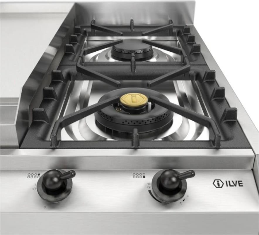 Ilve UHCP1265FNSSB Stainless Steel With Burnished Trim, Natural Gas