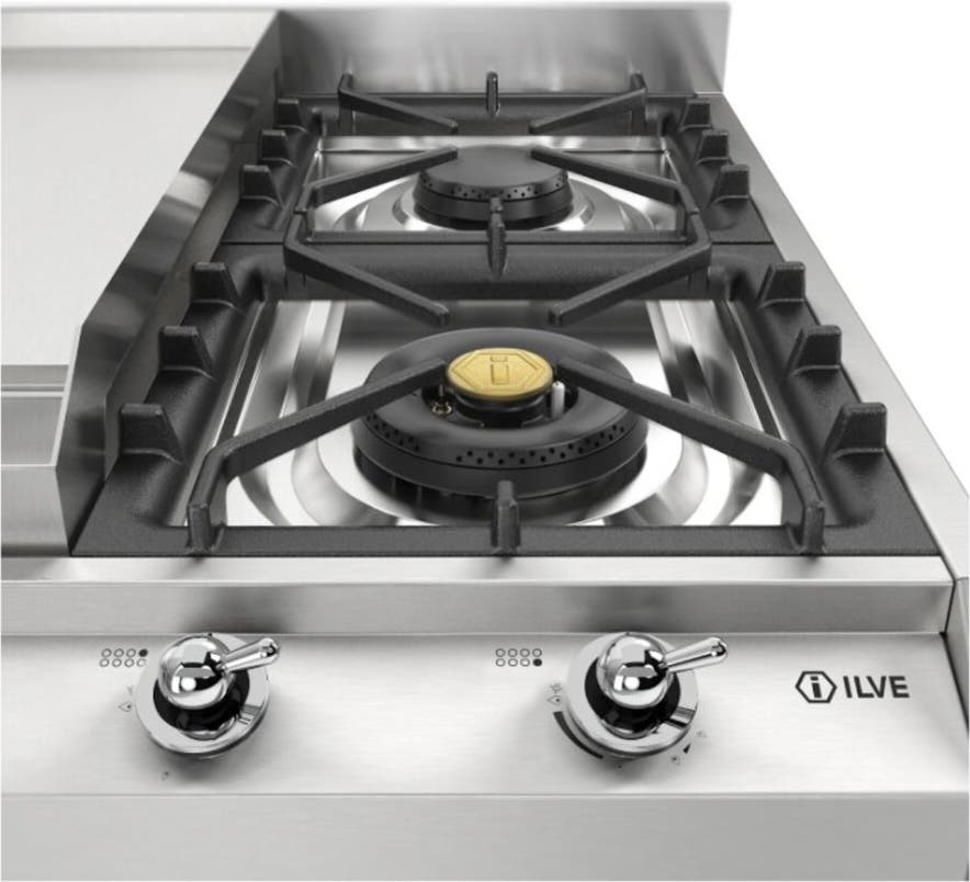 Ilve UHCP1265FNSSC Stainless Steel With Chrome Trim, Natural Gas